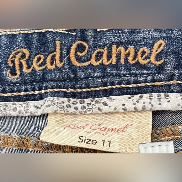 Red Camel Blue Jean Shorts Casual Style Size 11 - Picture 3 of 4